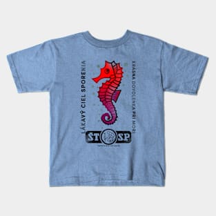 Vintage Seahorse label Kids T-Shirt